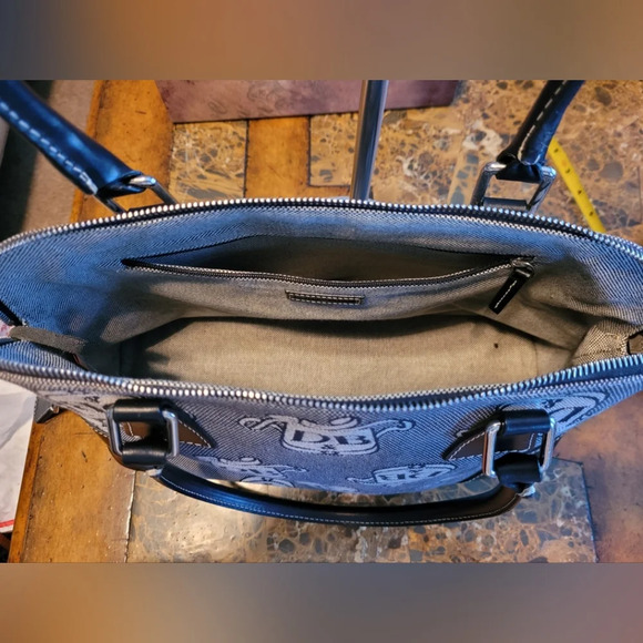 Dooney & Bourke Donegal Crest Logo Satchel Bag - Picture 7 of 13